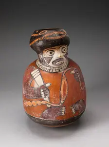 Jar in the Form of a Warrior Holding a Sling and Club, 180 B.C./A.D. 500. Creator: Unknown