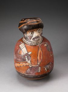 Jar in the Form of a Warrior Holding a Sling and Club, 180 B.C./A.D. 500. Creator: Unknown