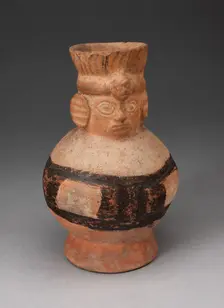Jar in the Form of an Abstract Figure with Modeled Head, 100 B.C./A.D. 500. Creator: Unknown