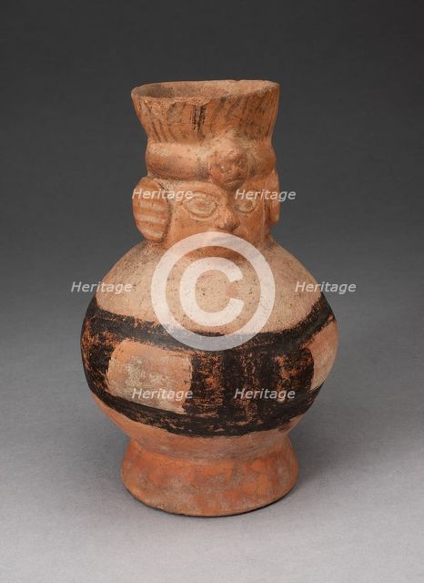 Jar in the Form of an Abstract Figure with Modeled Head, 100 B.C./A.D. 500. Creator: Unknown.