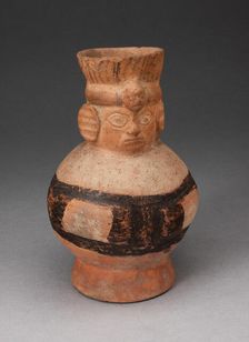 Jar in the Form of an Abstract Figure with Modeled Head, 100 B.C./A.D. 500. Creator: Unknown