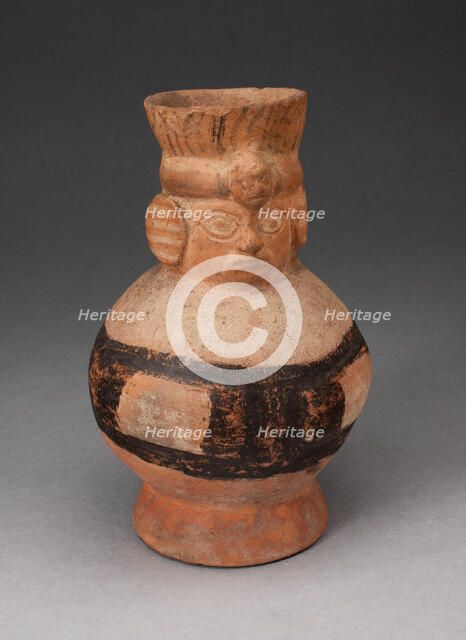 Jar in the Form of an Abstract Figure with Modeled Head, 100 B.C./A.D. 500. Creator: Unknown.