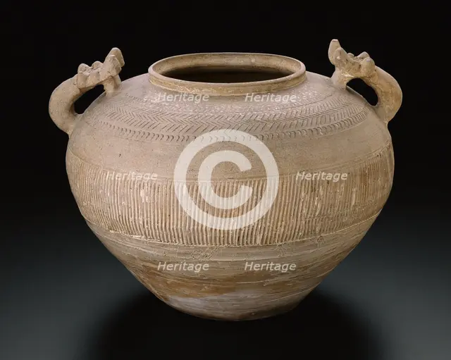 Jar in the Form of an Ancient Bronze Container (lei), Warring States Period (475-221 B.C.). Creator: Unknown.