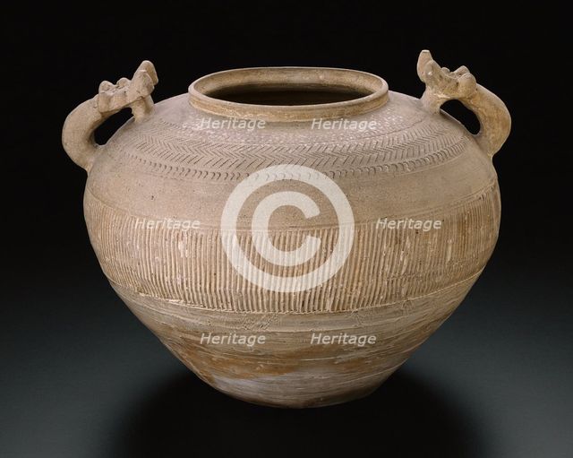 Jar in the Form of an Ancient Bronze Container (lei), Warring States Period (475-221 B.C.). Creator: Unknown.