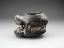 Jar in the Form of an Erotic Scene, A.D. 1200/1470. Creator: Unknown