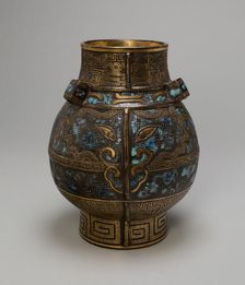 Jar in the Form of Ancient Bronze Vessel, Qing dynasty, Qianlong reign (1736-1795). Creator: Unknown