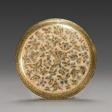 Jar: Satsuma Ware (lid), 1800s. Creator: Unknown