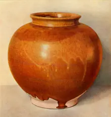 Jar - T'ang period c7th-8th century, (1945). Creator: Unknown