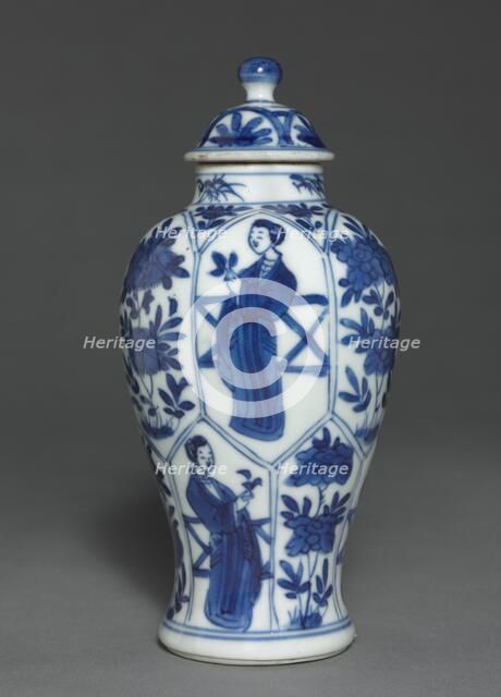 Jar with Cover, 19th Century. Creator: Unknown.