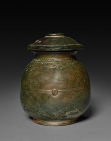 Jar with Cover, 206 BC - AD 220. Creator: Unknown