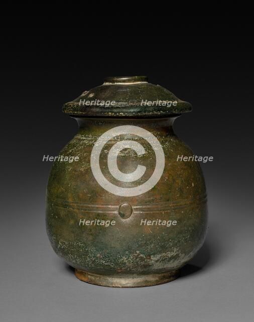 Jar with Cover, 206 BC - AD 220. Creator: Unknown.