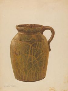 Jar with Cover, c. 1937. Creator: Jessica Price