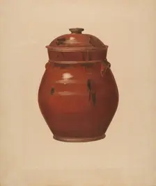Jar with Cover, c. 1939. Creator: Alvin Shiren