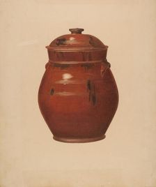 Jar with Cover, c. 1939. Creator: Alvin Shiren