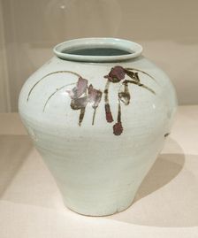 Jar with Abstract Strokes, Korea, Joseon dynasty (1392-1910), 17th century. Creator: Unknown