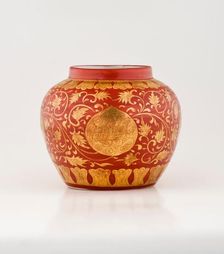 Jar with gold floral design, 1522-1566. Creator: Unknown