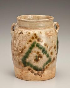 Jar with diamond design, about 800. Creator: Unknown