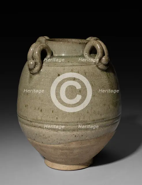 Jar with Four Loop-Handles, 6th Century. Creator: Unknown.