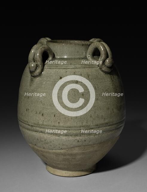 Jar with Four Loop-Handles, 6th Century. Creator: Unknown.