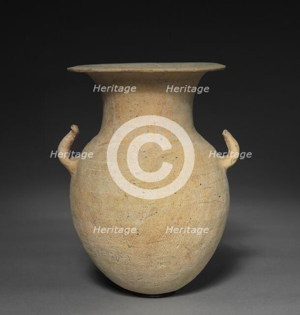 Jar with Horn-shaped Handles, 200s-400s. Creator: Unknown.