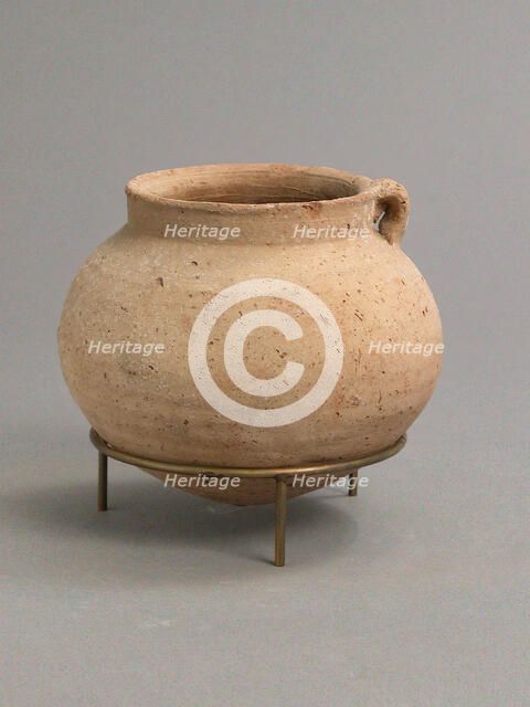 Jar with Handle, Coptic, 4th-7th century. Creator: Unknown.