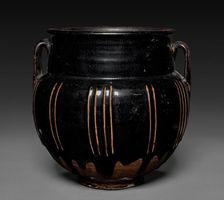 Jar with Handles and Vertical Ribs, 1271-1368. Creator: Unknown