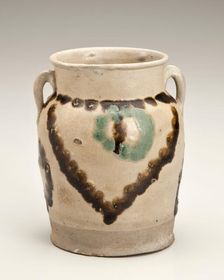 Jar with lotus leaf design, date unknown. Creator: Unknown