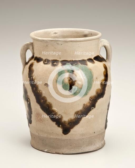 Jar with lotus leaf design, date unknown. Creator: Unknown.