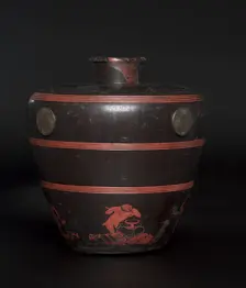 Jar with Scenes of Frolicking Monkeys, 1302. Creator: Unknown