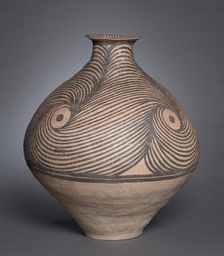 Jar with Spiral Designs, 3300-2650 BC. Creator: Unknown