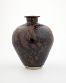 Jar with spotted glaze, 1100s. Creator: Unknown