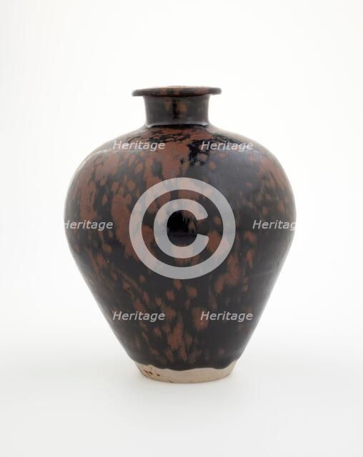 Jar with spotted glaze, 1100s. Creator: Unknown.