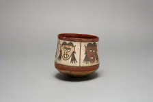 Jar with Repeating Depiction of Trophy Heads, 180 B.C./A.D. 500. Creator: Unknown