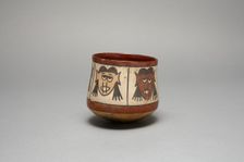 Jar with Repeating Depiction of Trophy Heads, 180 B.C./A.D. 500. Creator: Unknown