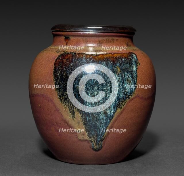 Jar with Wooden Cover, 1700s-1800s. Creator: Unknown.
