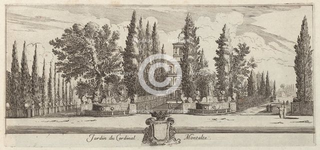 Jardin du Cardinal Montalte, 1640-1660. Creator: Israel Silvestre.