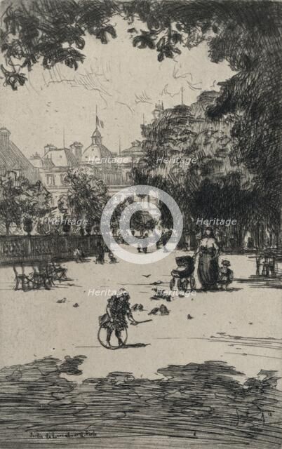 'Jardin du Luxembourg', 1915. Artist: Frank Milton Armington.