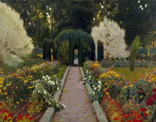 Jardín de Aranjuez. Glorieta II. Artist: Rusiñol, Santiago (1861-1931)