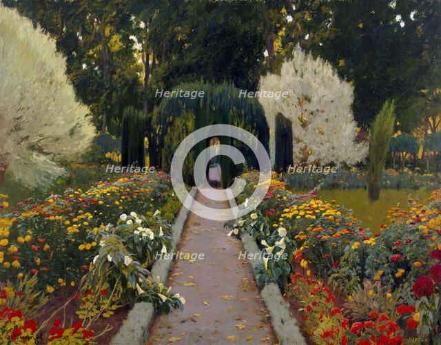 Jardín de Aranjuez. Glorieta II. Artist: Rusiñol, Santiago (1861-1931)