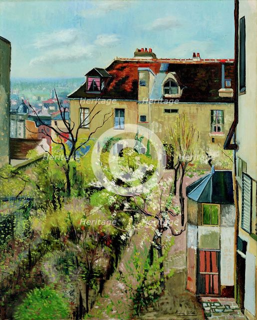 Jardin de la maison d'Utrillo, 1913.
