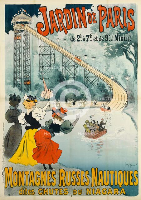 Jardin de Paris - Montagnes Russes, 1895. Creator: Meunier, Henri Georges (1873-1922).