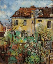 Jardín en la rue Cortot, 1928. Creator: Valadon, Suzanne (1865-1938)