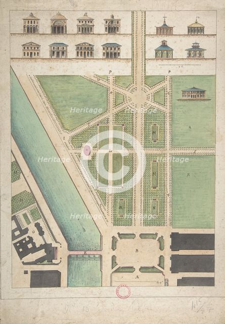 Jardin Public, Champs Elysées, n.d.. Creator: Charles Etienne Pierre Motte.