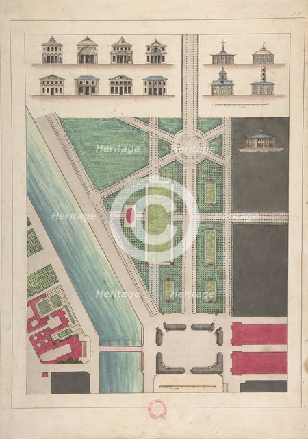 Jardin Public, Champs Elysées, n.d.. Creator: Charles Etienne Pierre Motte.