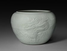 Jardiniere with Dragon in Waves, 1662-1722. Creator: Unknown