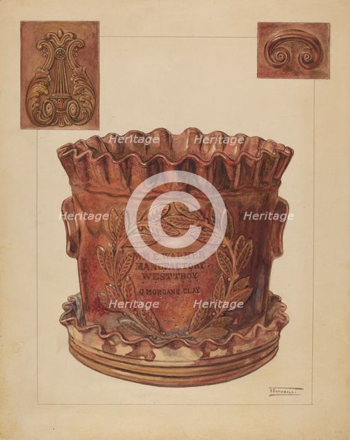 Jardiniere, c. 1936. Creator: Frank Fumagalli.
