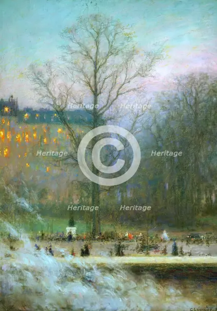 'Jardins de Paris' ('Paris Parks'), 1920. Artist: Charles-Lucien Leandre