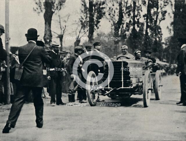 'Jarrott arrives at Bordeaux in the Race of Death', 1937. Artist: Unknown.