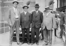 Jas. J. Brady, Ury Woodson, B. Sullivan, B.F. Mitchell, 1913. Creator: Bain News Service