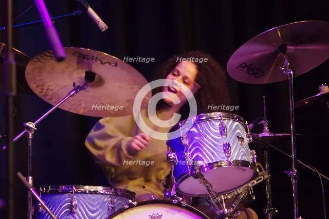 Jas Kayser, Daisy George Quintet, New Generation Jazz Festival, Shoreham by Sea, 2022. Creator: Brian O'Connor.